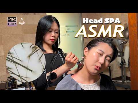ASMR 😴 노곤노곤 피로를 풀어주는 헤드스파와 두피마사지 | 케라스타즈 케어