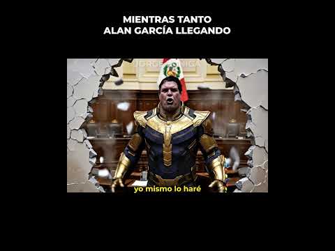 Alan García llegando mágicamente #peru #viral #humor #parodia #memes #alangarcia #ia