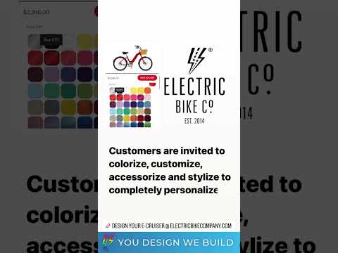 Design your own beautiful E-Cruiser #electricbikecompany