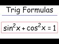 Trigonometric Formulas and Identities