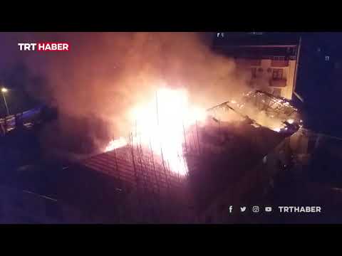Kahramanmaraş’ta askeri kışlada yangın