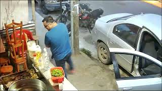 Man Closes Car Door On His Hand By Accident