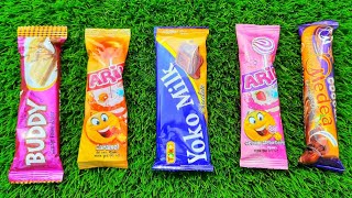 Satisfying video Asmr lollipops candy unboxing video Asmr opening video and chocolate gummy candy