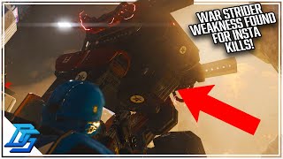 Helldivers 2 | War Strider Weakness Found! Very Simple Way To Eliminate The New Bot Enemy!