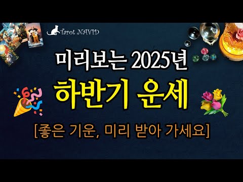 [타로] 🍨 2025년 하반기 운세 🍂☃️