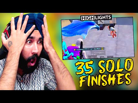 35 SOLO FINISHES | EPIC DOMINATION | BGMI HIGHLIGHTS