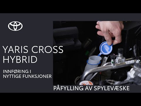 Toyota Yaris Cross Hybrid - Påfylling av spylevæske