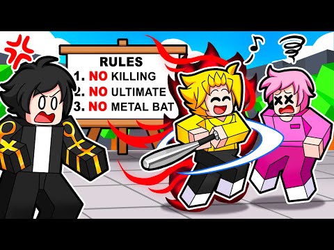 Saitama Battlegrounds Group Had RULES, So I BROKE THEM ALL! (Roblox Saitama Battlegrounds)