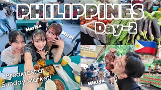 PAGI2 CARI SARAPAN DI PASAR 'SUNDAY MARKET' MANILA BARENG TEMEN ORANG JEPANG!!!