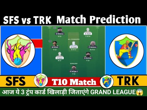 TRK vs SFS Dream11 Prediction | ECS T10 Bulgaria 2025 | Today Match Tips & Playing 11