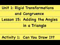 Triangle Properties and Relationships