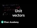Understanding Unit Vectors