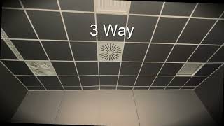 AXO-S High Induction Diffuser Smoke Tests: Directional Configurations