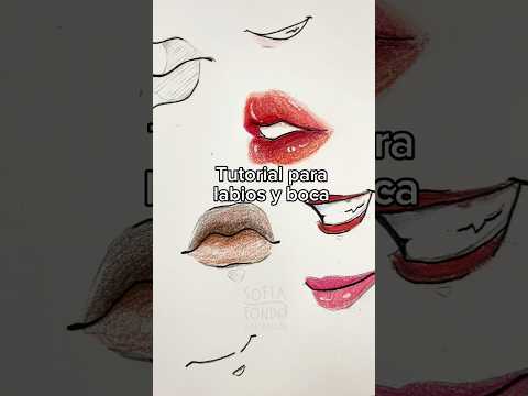 Cómo dibujar labios y boca