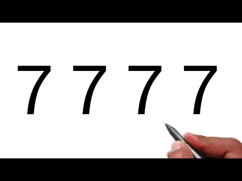 How to draw deer 🦌 from number 7777 | Easy deer drawing step by setp | Number drawing