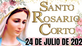 🎙️ Santo Rosario Corto de Hoy | Jueves 24 de Julio de 2025 | Misterios Luminosos 🙏✨