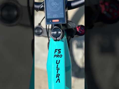 Custom powdercoated Turquoise Blue FS Pro 3 full suspension #ebike