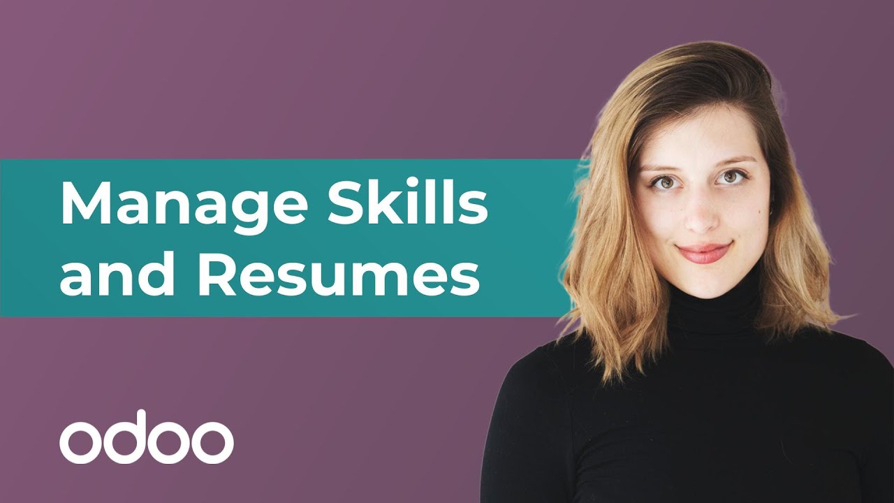 Manage Skills and Resumes | Odoo Employees | 05.03.2020

Learn everything you need to grow your business with Odoo, the best management software to run a company at ...