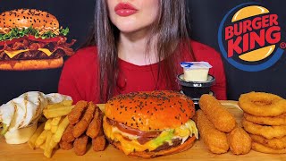 ASMR BURGER KING | NARUTO CHEESE WHOPPER + CHICKEN FRIES MUKBANG | EATING SOUNDS
