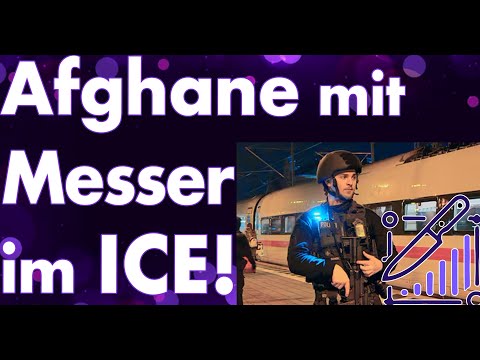 Afghane randaliert in Hannover am Bahnsteig: in Gifhorn droht er mit dem Messer! Super Polizei!