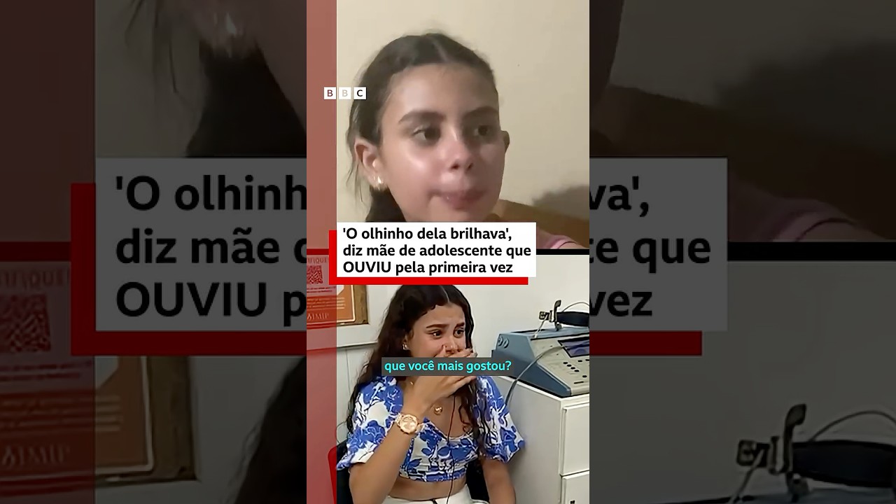 É tudo novo para ela diz mãe de adolescente que ouviu pela primeira vez 🦻💧