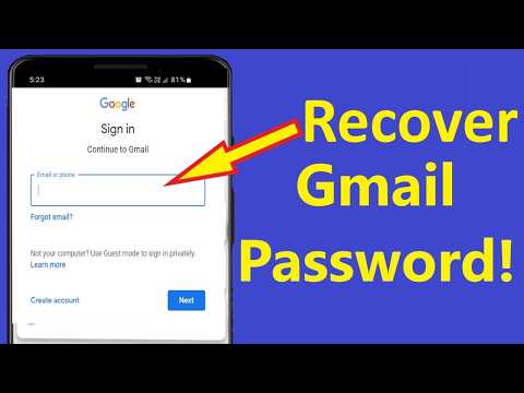 How to Recover Gmail Password!! - Howtosolveit