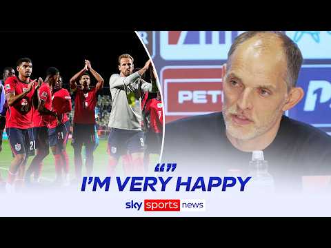 Thomas Tuchel is very happy <strong>with</strong> England's <strong>7</strong>-0 victory over Croatia