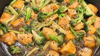 Perfect Glazed Salmon with Broccoli