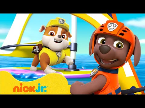 PAW Patrol Surf's Up Rescues! w/ Zuma & Rubble 🌊 10 Minutes | Nick Jr.