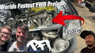 My Sons Built His First Turbo Manifold! For Mario's Prelude!