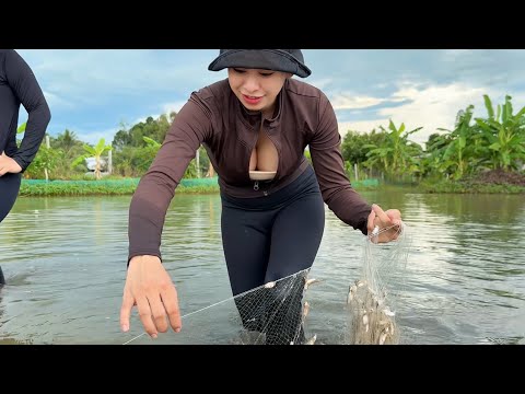 Giật Mình Khi Dính Hơn Chục Kí Cá Lòng Tong Chỉ Trong 1 Lần Giăng Lưới