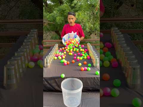 Amazing ball roll funny family challenge ✅#shorts #game