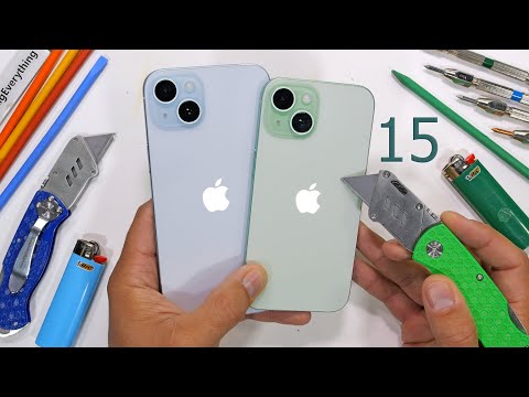 iPhone 15 Durability Test - is Aluminum better than Titanium?!