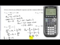 Exploring Arithmetic Sequences and Series