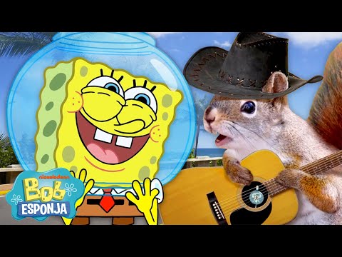 Bob Esponja sobre TIERRA FIRME durante 10 minutos | Bob Esponja en Español