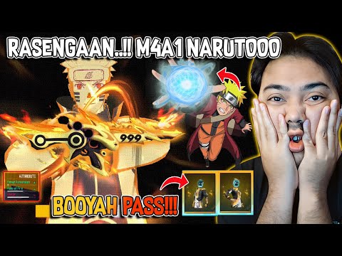 SKIN M4A1 NARUTO KEREN BANGET GUYS!!! BOOYAH PASS, ADA RASENGAN JUGA🫥😱😱