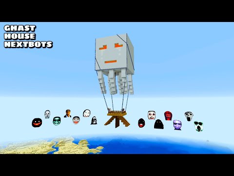 SURVIVAL MOVIE GHAST HOUSE WITH 100 NEXTBOTS in Minecraft - Gameplay - Coffin Meme