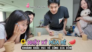 Nhật ký mùa hè🌻 Cơm nhà | Ăn kiêng lại | Họp mặt gia đình | Cảnh báo mưa lớn