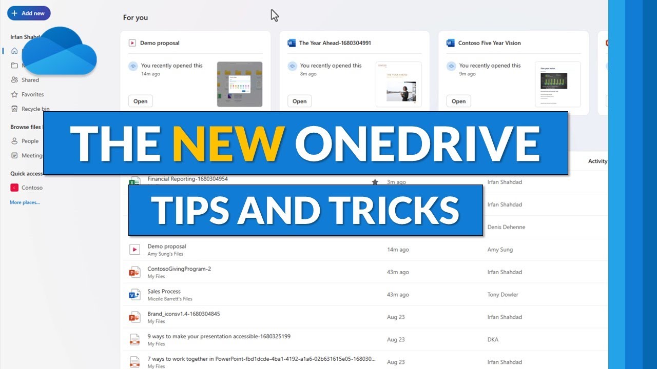 Microsoft OneDrive Tips and Tricks | The All New OneDrive