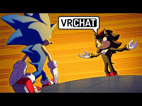 SONIC MEETS MOVIE SHADOW IN VR CHAT!