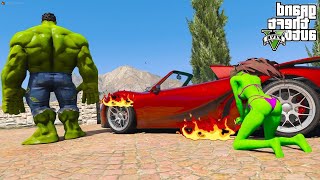 SHE HULK TROLOU O CARRO DO SONIC no GTA 5