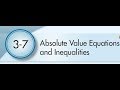 Exploring Absolute Value Equations and Inequalities