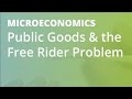 Public Goods and Market Failure Concepts