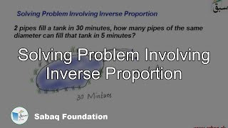 Solving Problem Involving Inverse Proportion