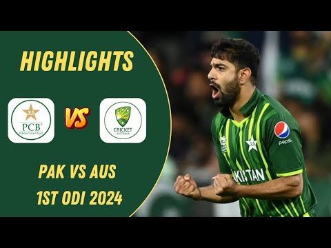 Pakistan vs Australia 1st ODI Highlights 2024 | Pak vs Aus