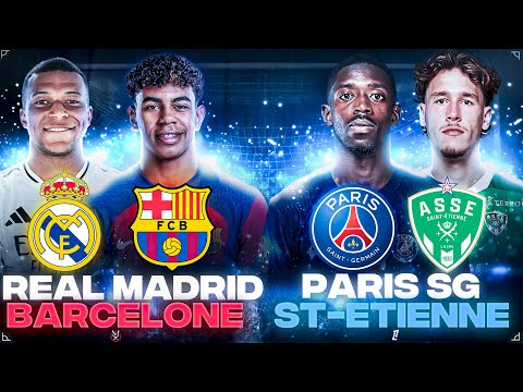 🔴 REAL MADRID - BARCELONE LIVE + PSG - SAINT ETIENNE LIVE / 🔥FINALE SUPER COUPE D'ESPAGNE + LIGUE 1