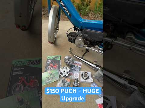 $150 Puch gets a huge upgrade! @puchshop is helping us make this old moped a GOPED! #moped