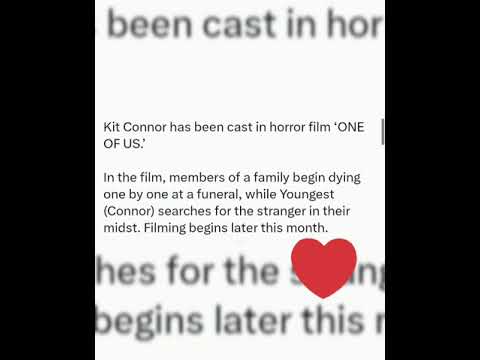 Kit Connor has been cast in horror film ‘ONE OF US.’