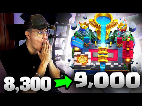 ☠️SUBIENO +700 COPAS en 57 MINUTOS con el MEJOR MAZO CLASH ROYALE...