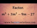 Factoring Techniques and Concepts